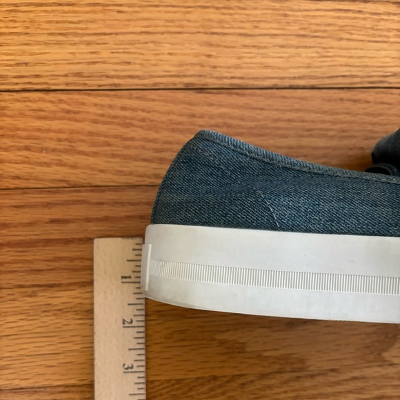 G by Guess Slip On Shoes Women’s 8.5M Blue Denim Sneakers Platform With Bow - Picture 6 of 8